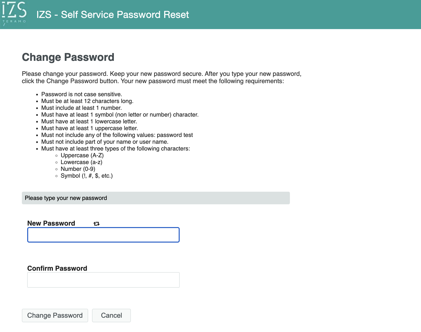 Screenshot sspr otp code form